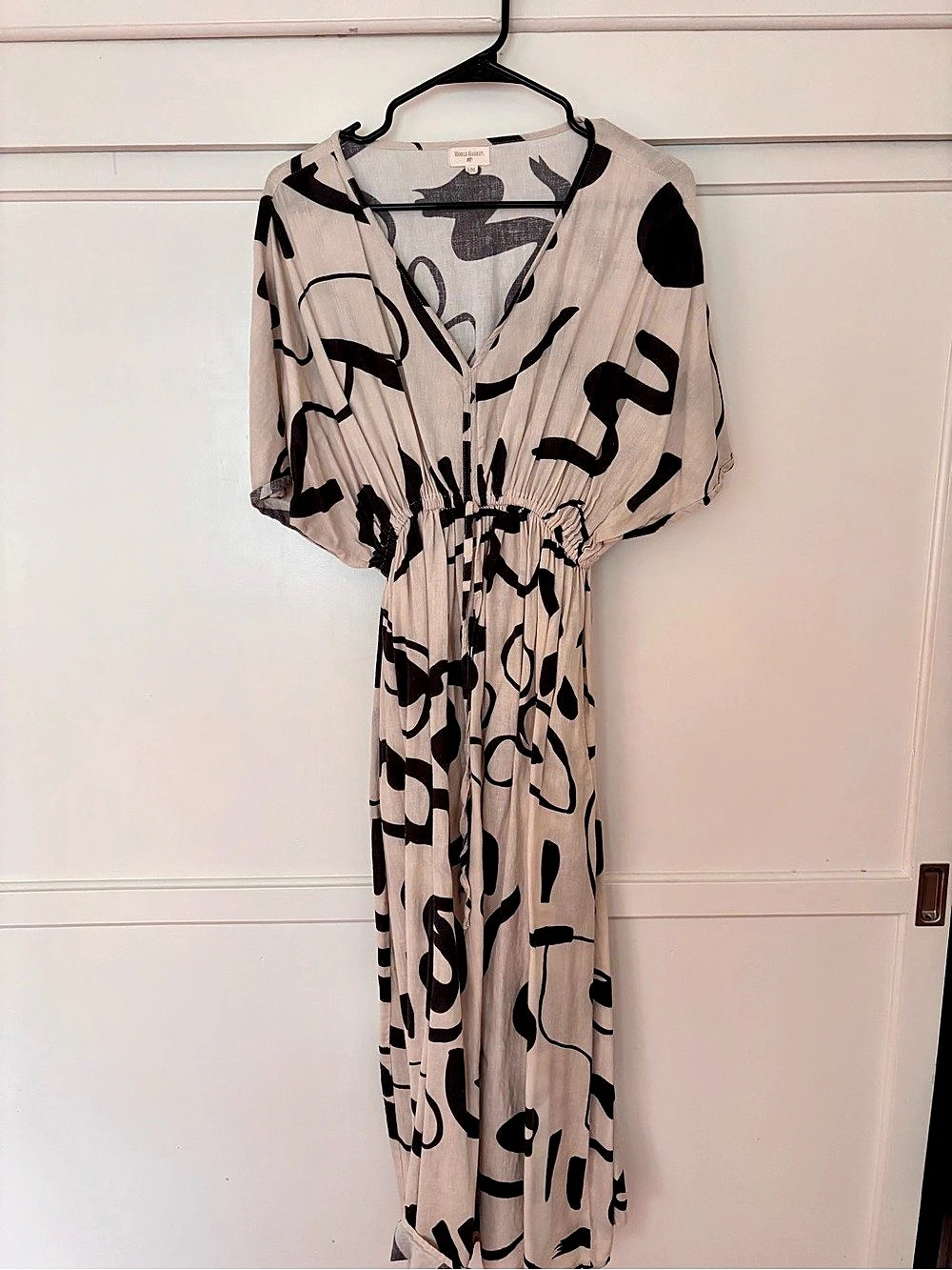 MINKPINK Abstract Print Maxi Dress
